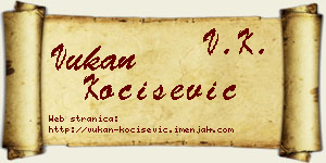 Vukan Kočišević vizit kartica